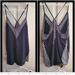 Black and White Dressy Tank